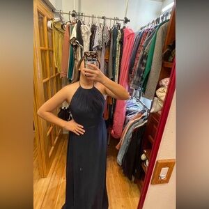 Anthropologie BHLDN Midnight Blue Bridesmaid Dress Size 2